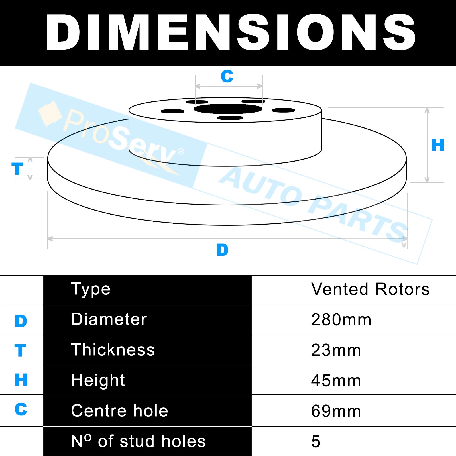 Disc brake rotors and brake pads Hyundai Kona