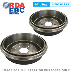 Rear Brake Drums for Audi 80 1.6 litre 9/1973 - 8/1978