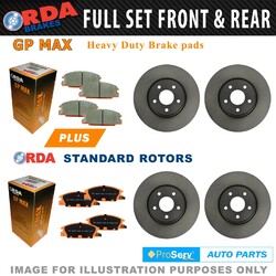 Full Set Disc Brake Rotors & Pad for Holden Commodore VR VS W/O IRS 93-97