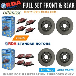 Full Set Disc Brake Rotors & Pad for Ford Falcon BA XR6 XR6T XR8 9/2002-9/2005