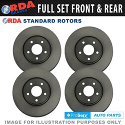 Full Set Disc Brake Rotors for Mazda 3 SP23 BK 2.3L 115Kw 2003-09