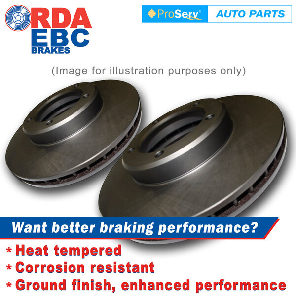 Front Disc Brake Rotors for Hyundai Getz With ABS 9/2002