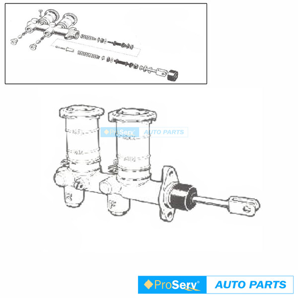 Brake Master Cylinder for Nissan 1200 B120 UTE 1.2 1971-85 TYPE2 (Disc/Drum)